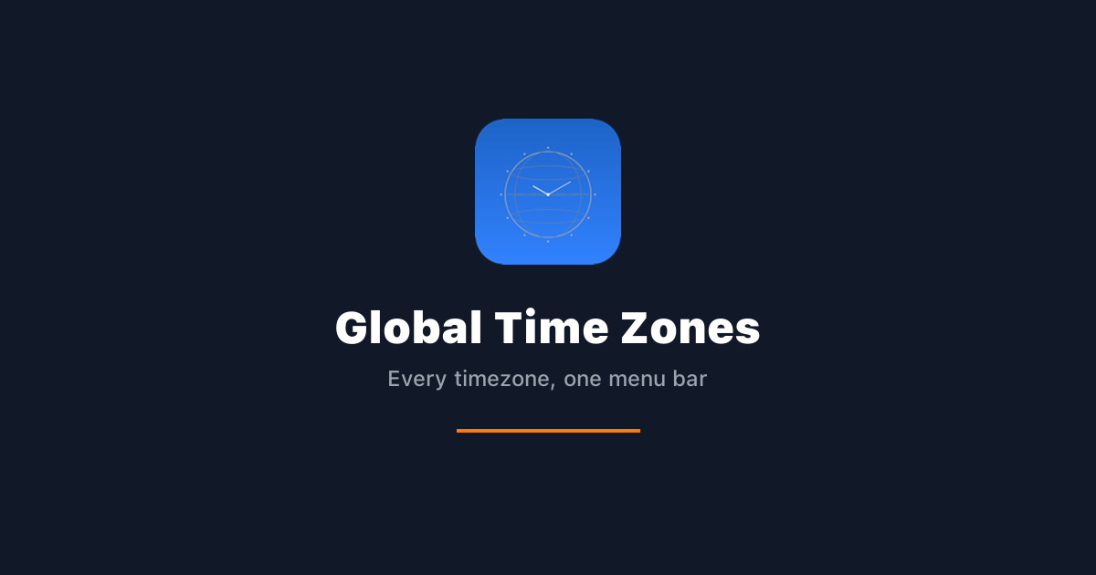 Global Time Zones preview
